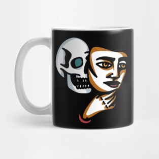 masked skull Mug